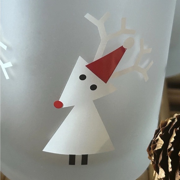 Crate and Barrel Frosted Drinking Glasses - Picture 2 of 4